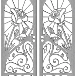 Laser Cut Double Gate Dxf File