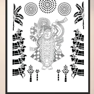 Shree Nathaji With Cow Design