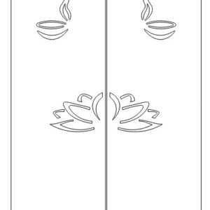wardrobe diya & lotus design