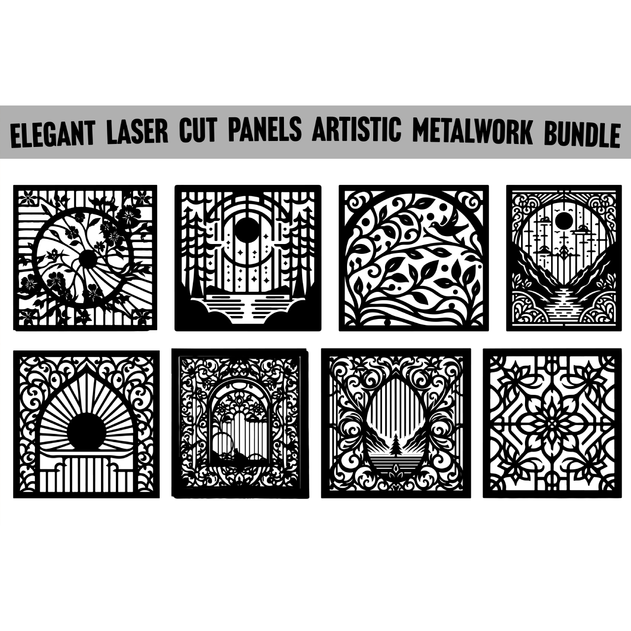 Nature & Floral Decorative Panel Bundle