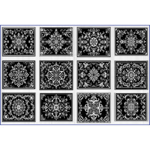 Victorian Floral Tile Laser Cut
