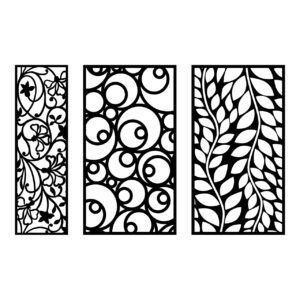 Swirl & Leaf Laser Cut Designs