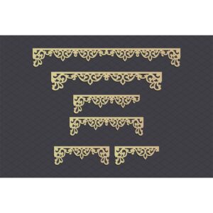 Floral Border CNC Design Set