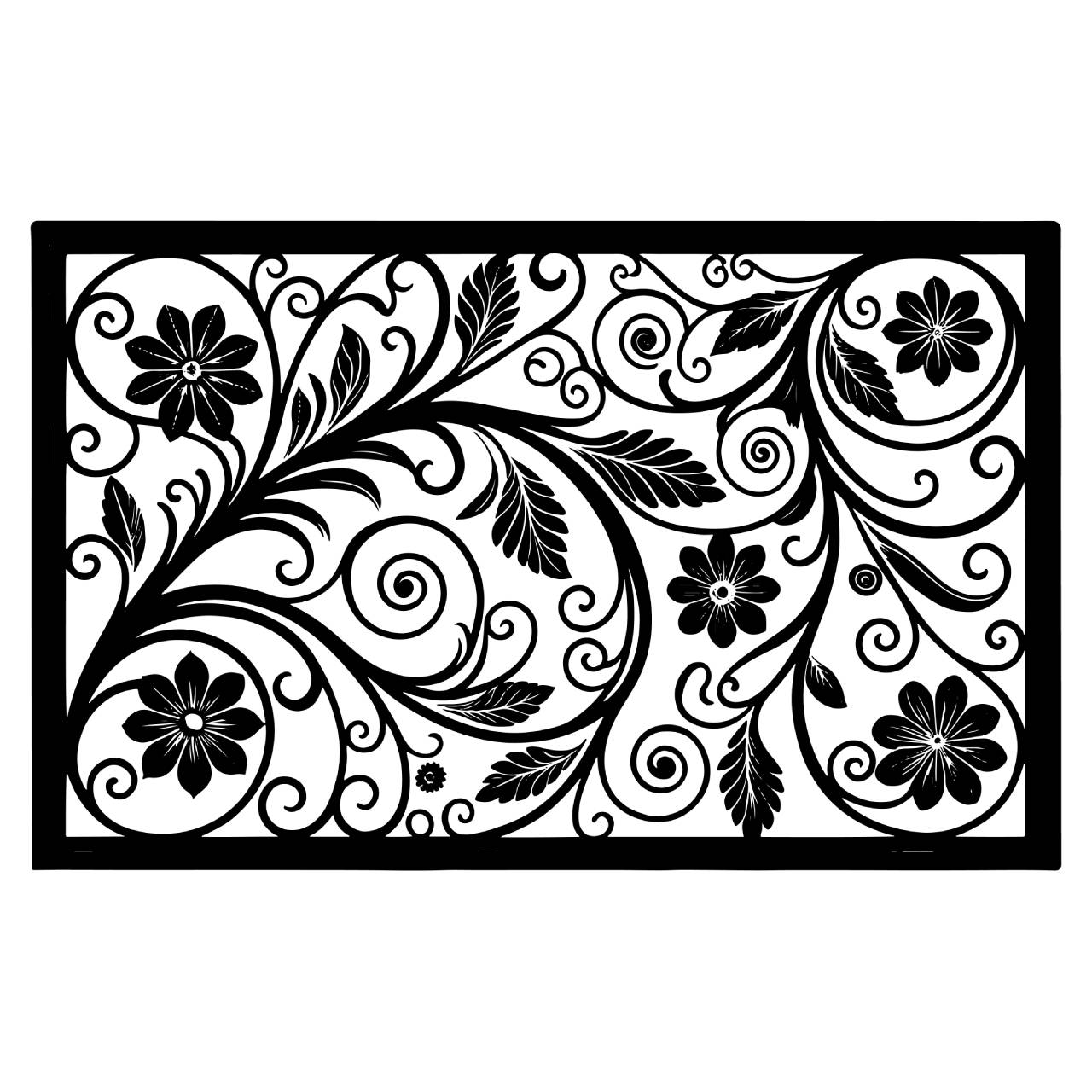 Leaf-flower Pattern CNC Jali Design