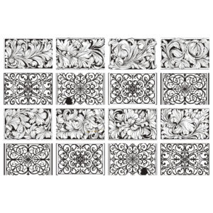 Vintage Floral Scroll Designs for CNC