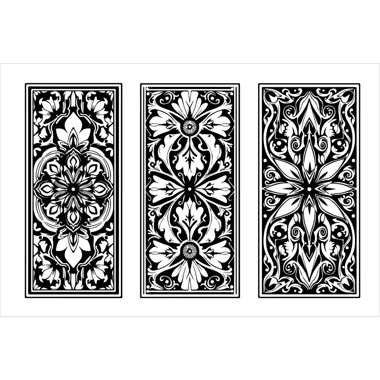 Classic Floral Scroll CNC Panel