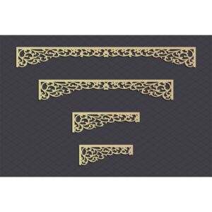 Floral Border CNC Design Set new