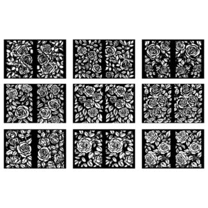Rose Flower CNC Pattern Collection