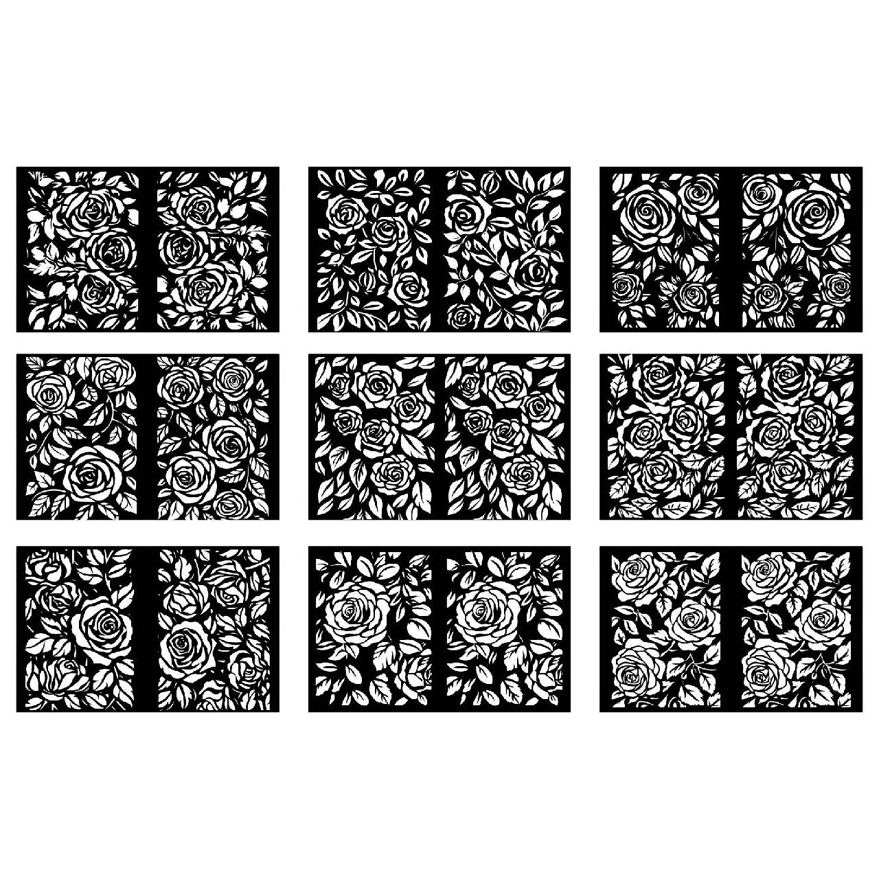 Rose Flower CNC Pattern Collection