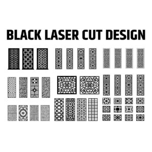 Black Lasercut Design