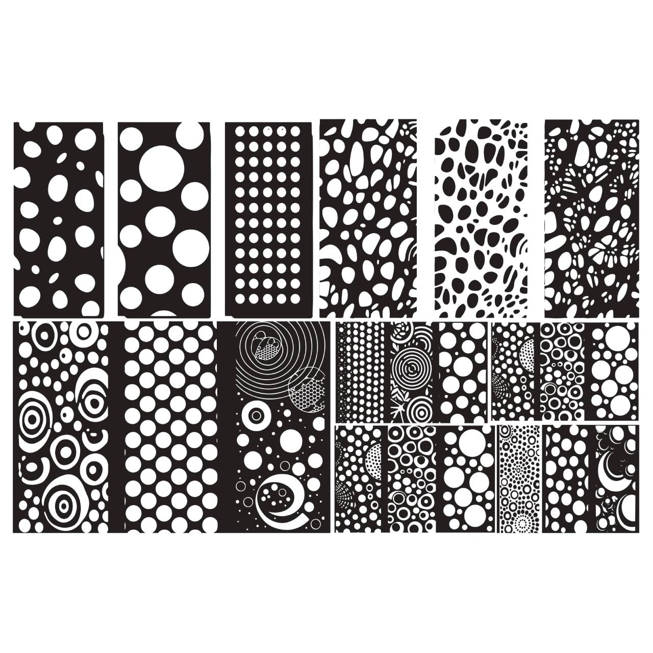 Abstract Dot & Bubble CNC Panel Collection