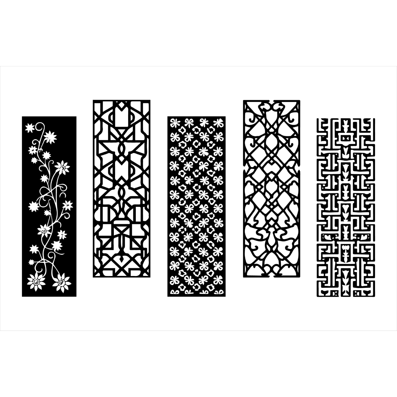 Decorative Vertical Panel Laser Cut Bundle