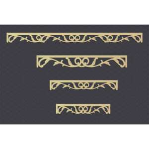 Classic Scroll Border Laser Cut Files Bundle