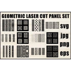 Geometric Lasercut new Panel set