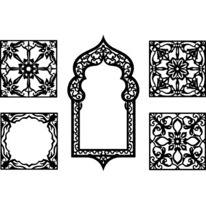 Arabic Ornamental Panel Frames