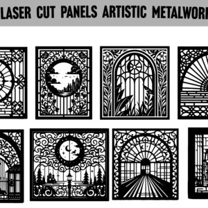 Artistic metalwork Lasercut gate design