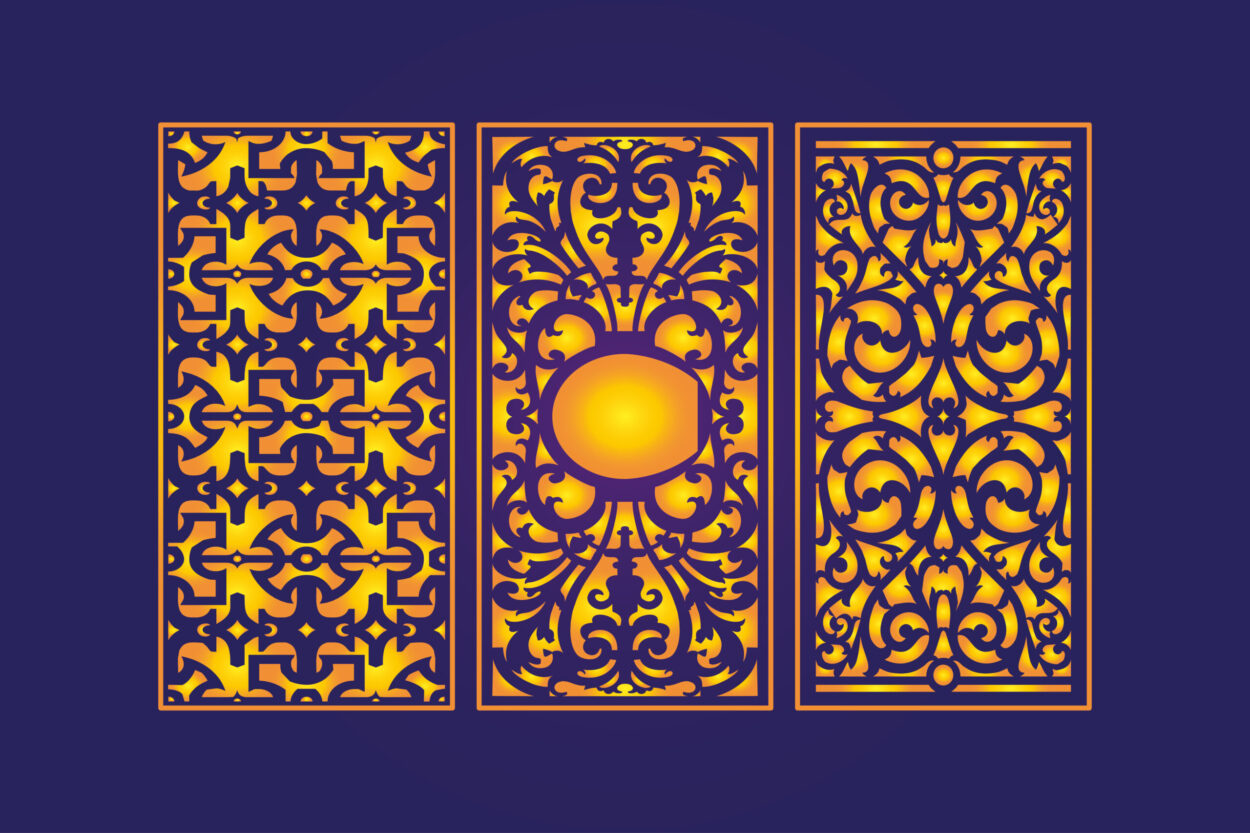 Cnc laser cutting _die_cut_floral_islamic_design_8