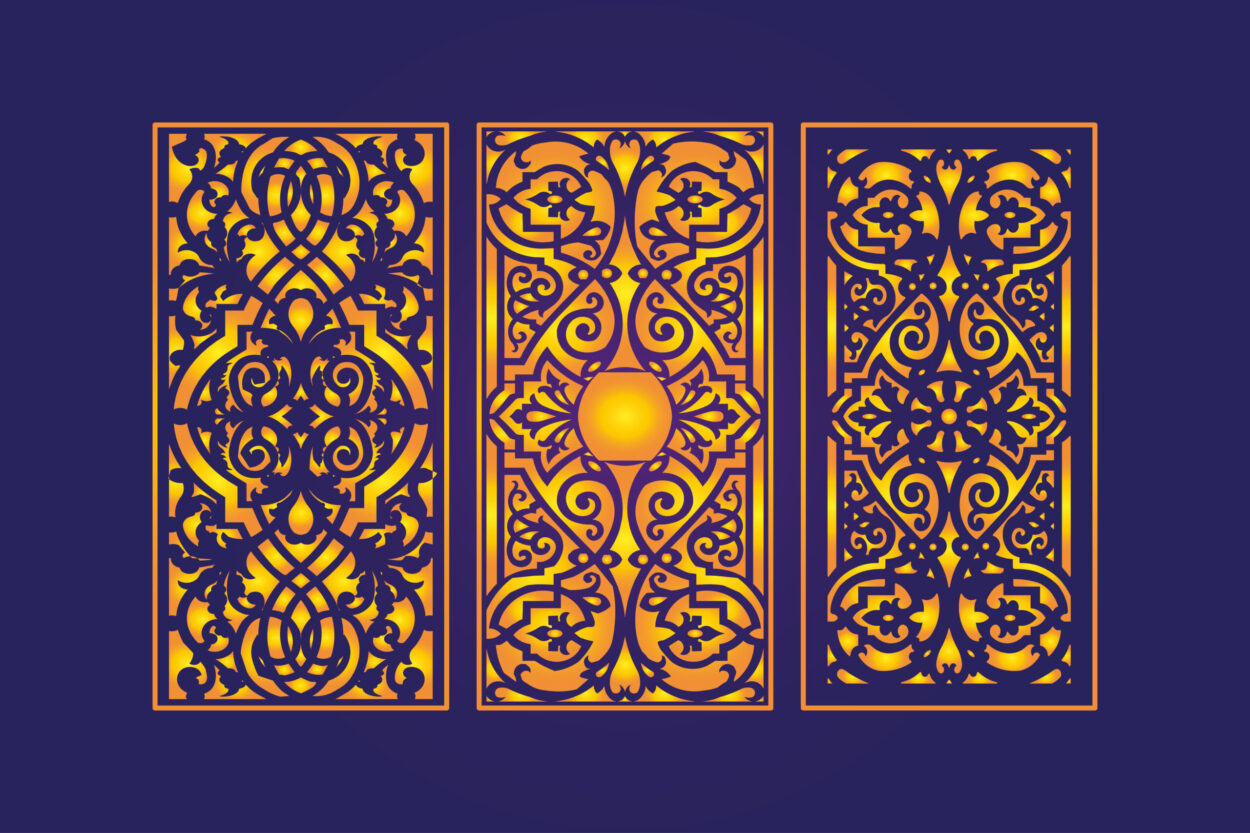 Cnc laser cutting _die_cut_floral_islamic_design_9