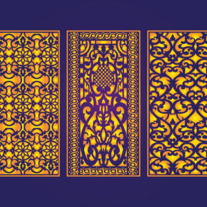 Cnc laser cutting _die_cut_floral_islamic_design_2