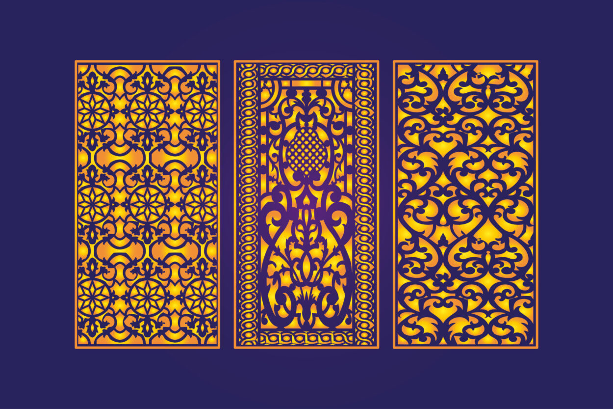 Cnc laser cutting _die_cut_floral_islamic_design_2