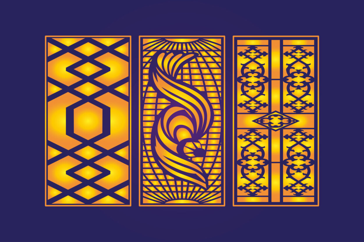 Cnc laser cutting _die_cut_floral_islamic_design_3