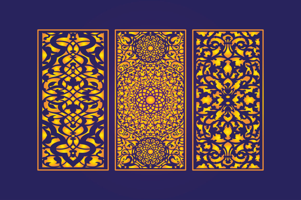 Cnc laser cutting _die_cut_floral_islamic_design_4