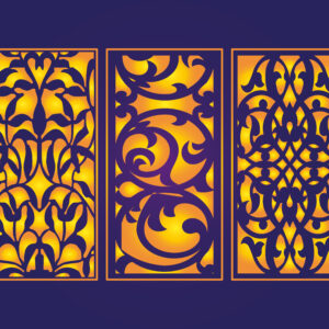 Cnc laser cutting _floral_islamic_seamles_design_19