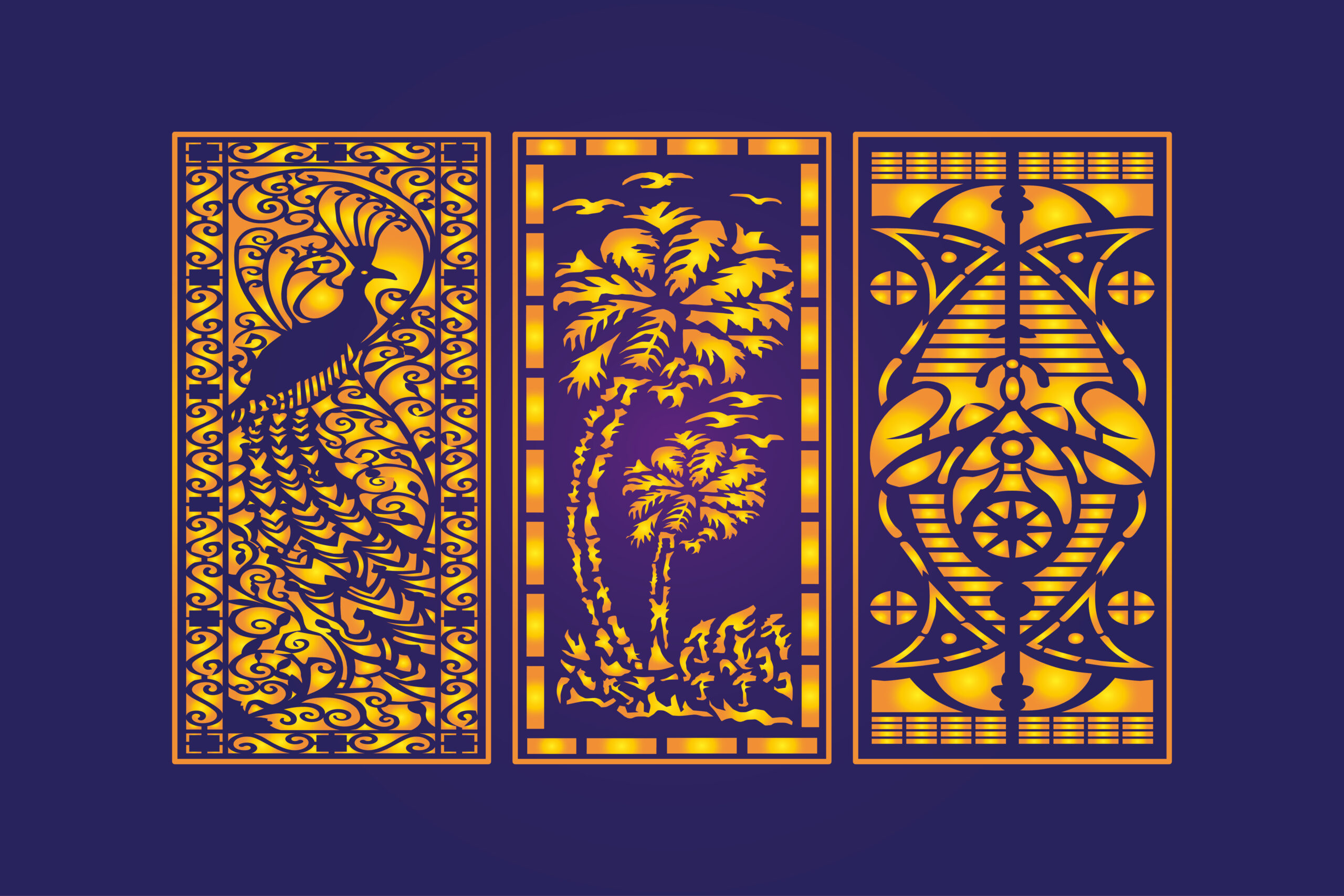 Cnc laser cutting __islamic_decorative__geometric_ design_