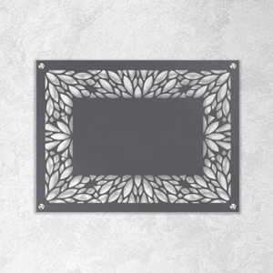 cnc laser cut name plate design