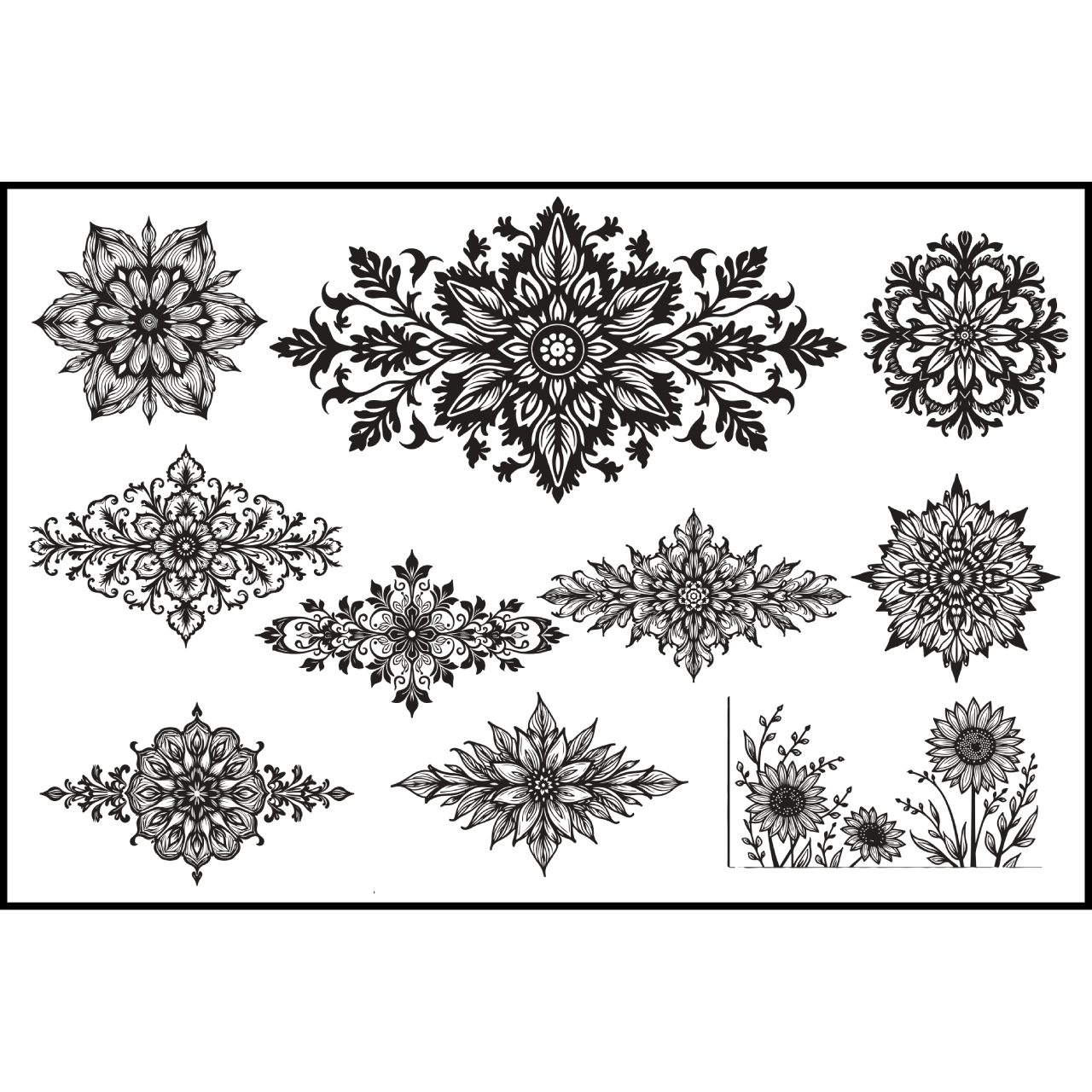 Botanical corner designs