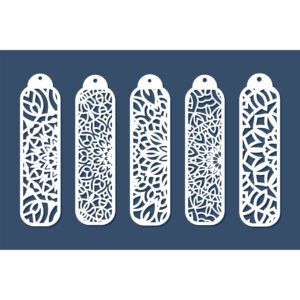Modern Abstract Leaf Jali Panel Set