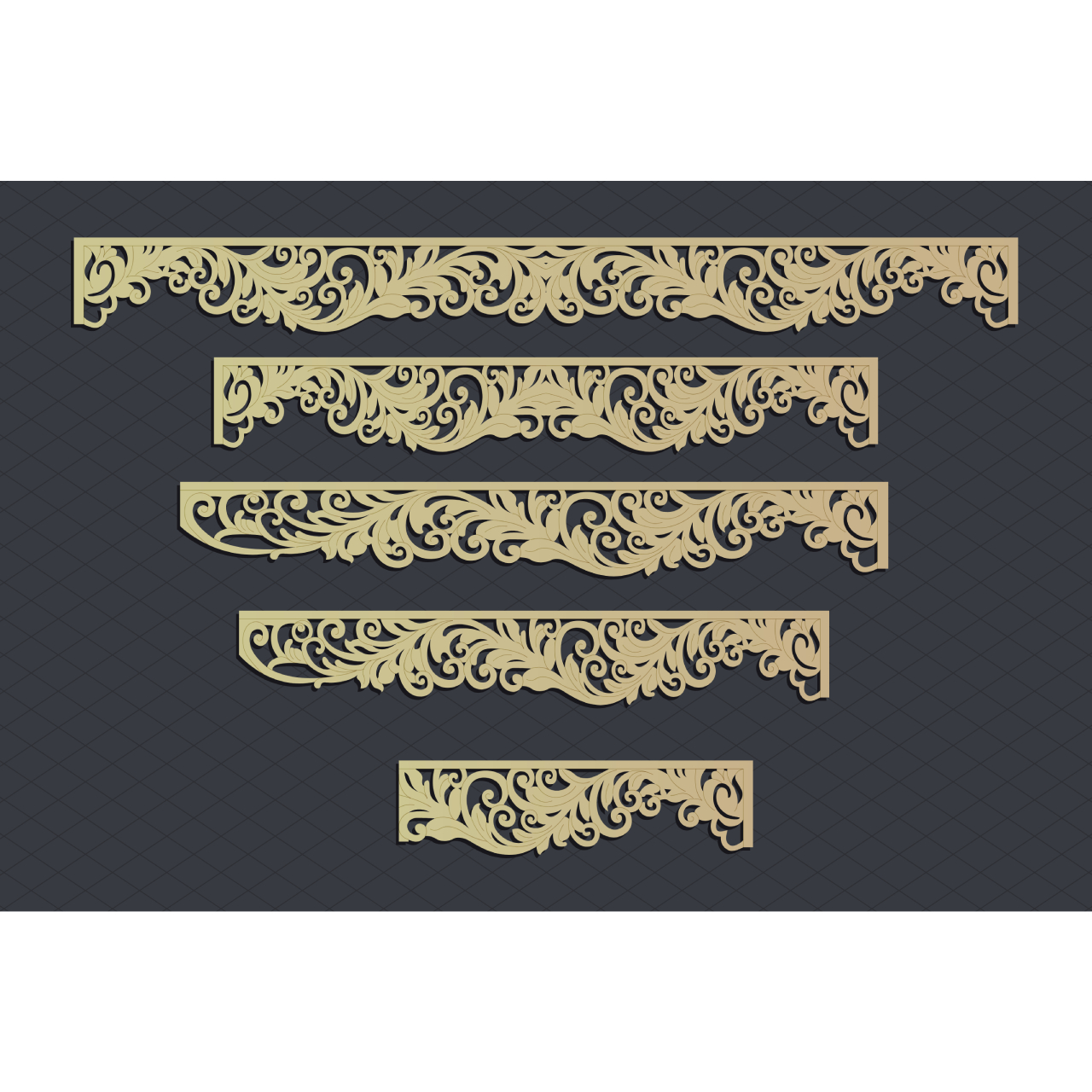 Border panel CNC cut design