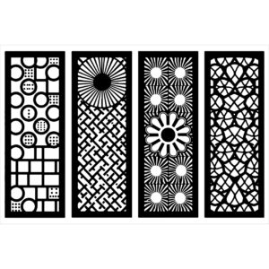 CNC 4 lasercut panel set