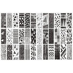 African-Inspired Abstract Pattern