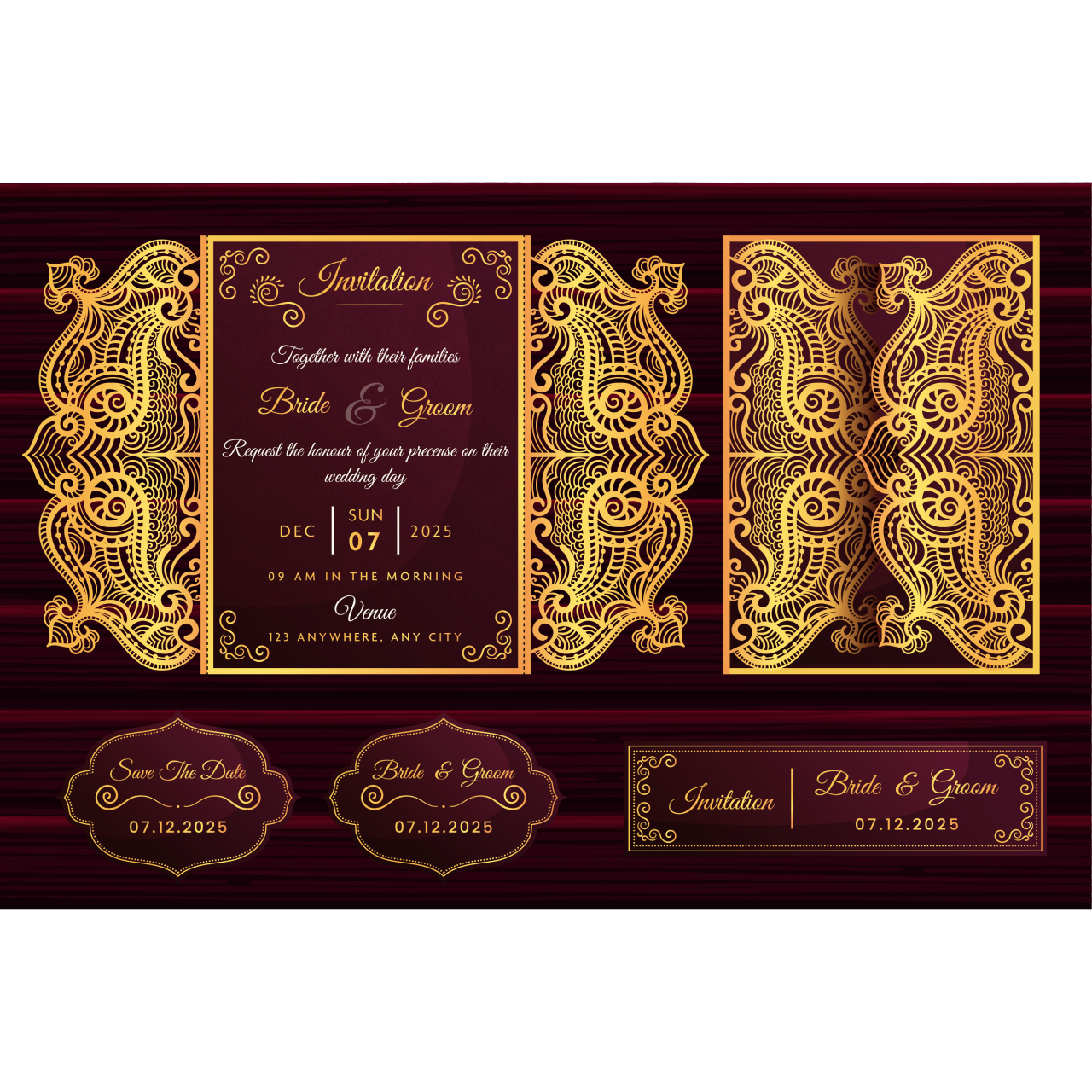 Ornate invitation design