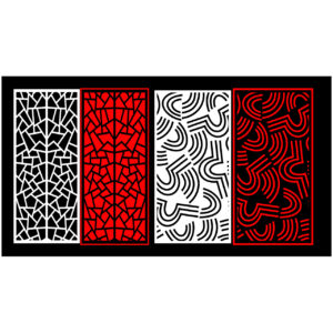 Mosaic pattern panel