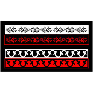 Laser cut border